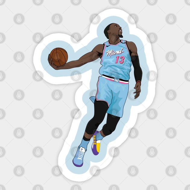 Bam Adebayo Miami Heat Sticker by xavierjfong